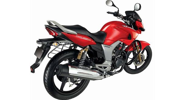 Hero Honda Hunk Back View Hero Honda Hunk Back View