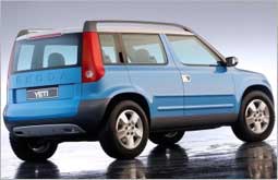Skoda Yeti Back View