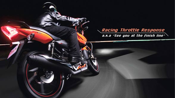 TVS Apache RTR FI 160 Back TVS Apache RTR FI 160 Back