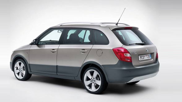Skoda Fabia Back View Skoda Fabia Back View