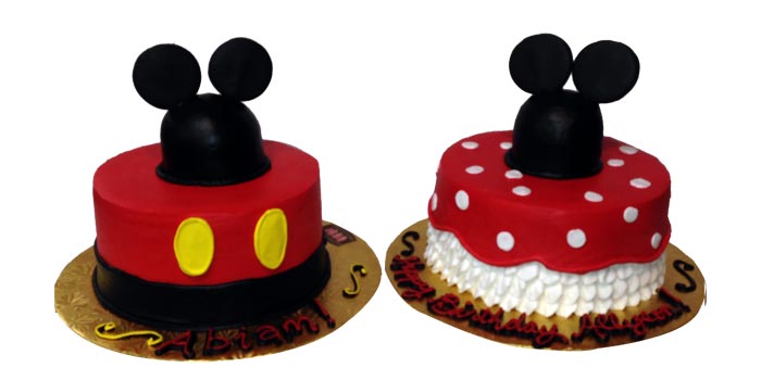 Mickey And Minnie Mouse Cake