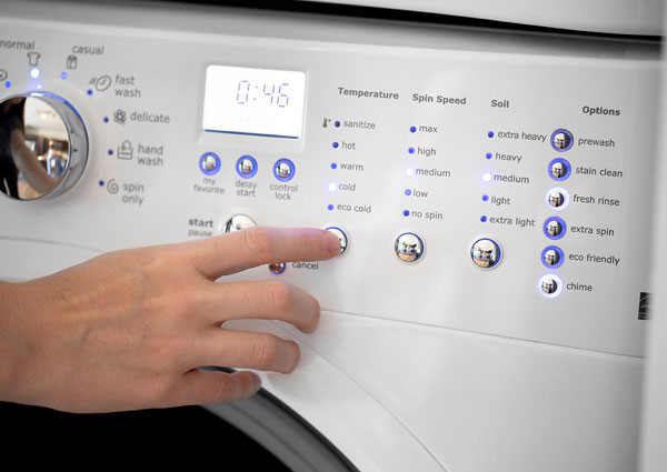 proper washer settings