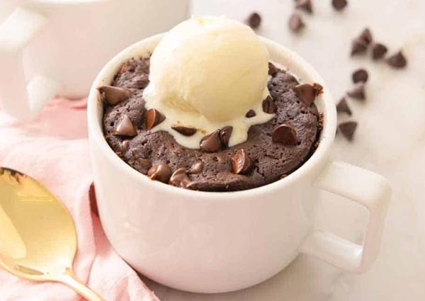 Brownie in a mug