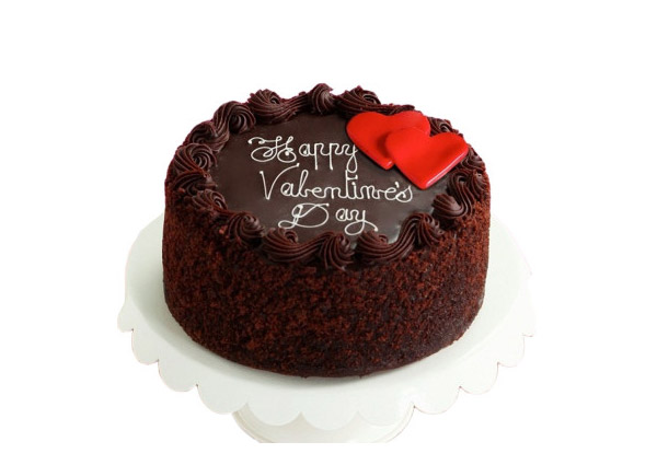 Chocolate cake for valentines day