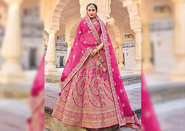 fuchsia pink lehenga will rock