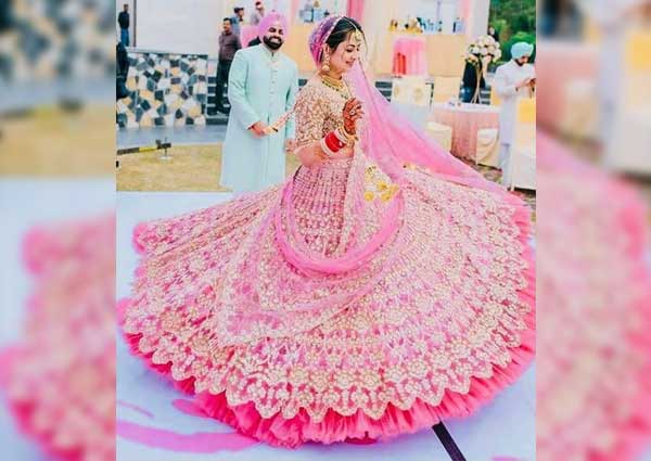 sprinkle pink lehenga