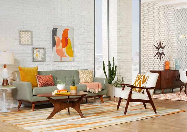 Mid Century Living Room